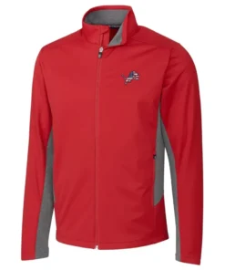 Quinton S Detroit Lions Red Zip Track Jacket