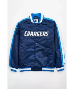 Roger-L-Los-Angeles-Chargers-Blue-Satin-Varsity-Jacket