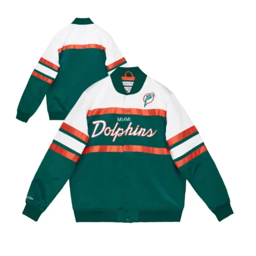 Sabbagh-Miami-Dolphins-Satin-Varsity-Jacket