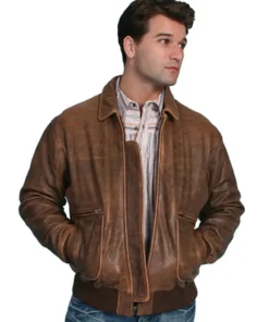 Scully Leather Jacket front