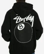 Stussy 8 Ball Black Hoodie back