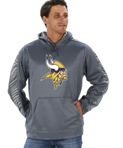 Traylor Minnesota Viking Pullover Grey Hoodie front