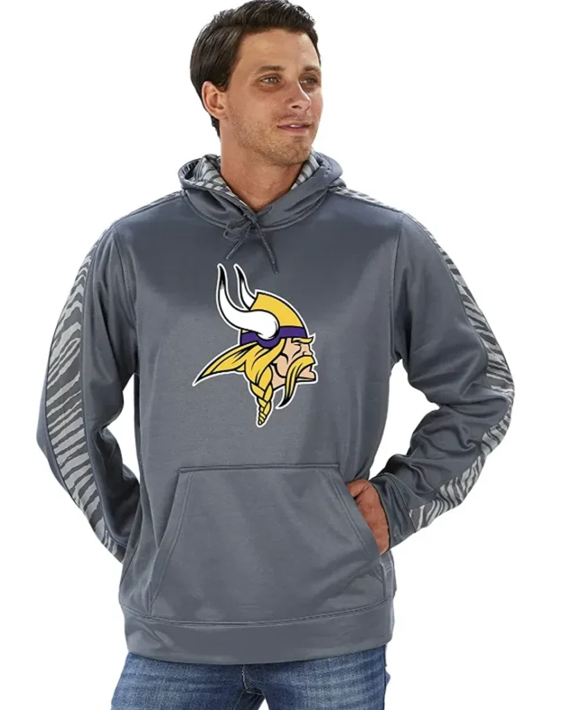 Traylor Minnesota Viking Pullover Grey Hoodie front
