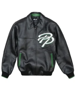 Trendy Greatest Of All Time Pelle Pelle Black Jacket front