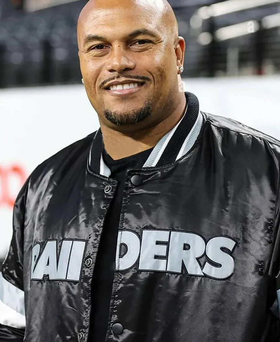 Antonio Pierce Las Vegas Raiders Jacket front