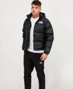 Black North Face Puffer Jacket front