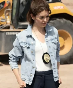 Boneyard Nora Zehetner Blue Denim Jacket front