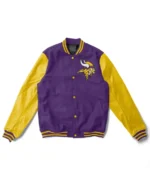 Daxton Minnesota Vikings Varsity Jacket front