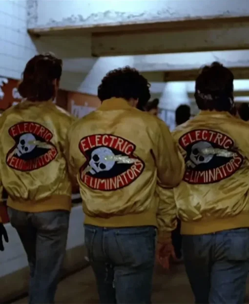 Electric Eliminators The Warriors Yellow Jacket back pose models