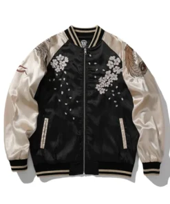 Embroidered Bomber Jacket front