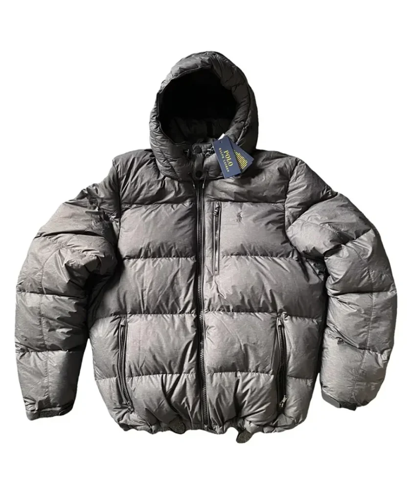 Grey Ralph Lauren Puffer Jacket