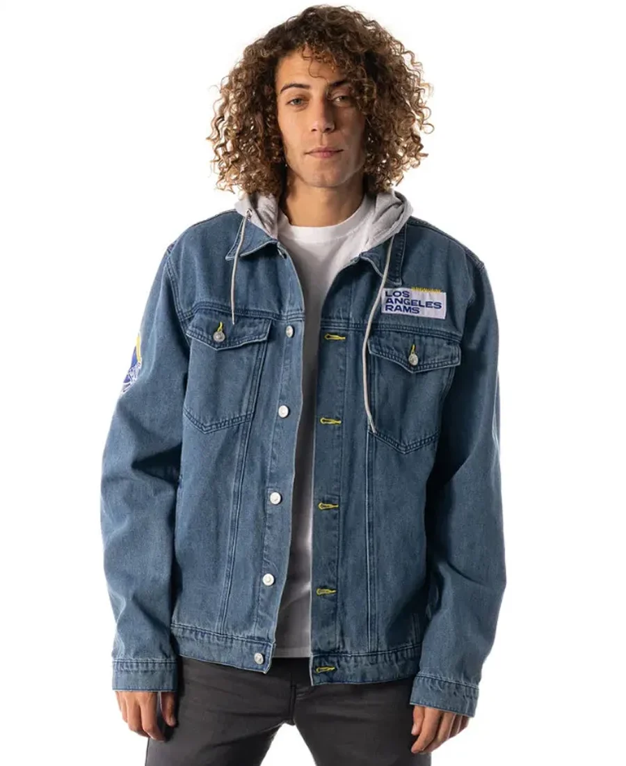 Los Angeles Rams Denim Jacket front