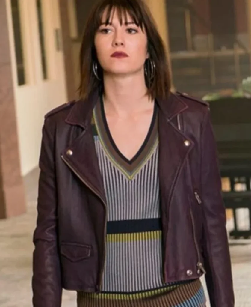 Mary Elizabeth Winstead Fargo Purple Jacket front