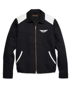 Men's Black Club Jacket - Black front