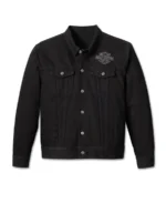 Men's Harley-Davidson Denim Jacket - Black front