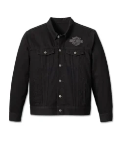 Men's Harley-Davidson Denim Jacket - Black front