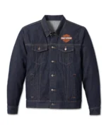 Men's Harley-Davidson Denim Jacket - Dark Indigo front