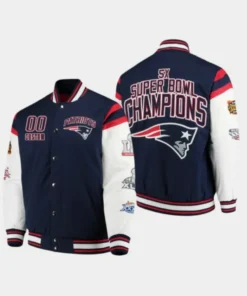 New England Patriots Championship Jacket front & back