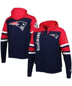 New England Patriots Starter Jacket front & back