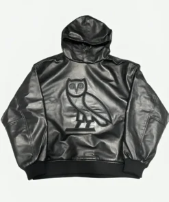 OVO Leather OG Hoodie front