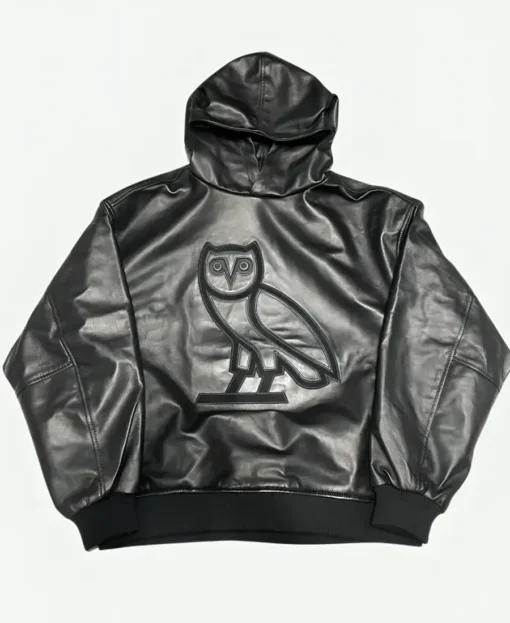 OVO Leather OG Hoodie front