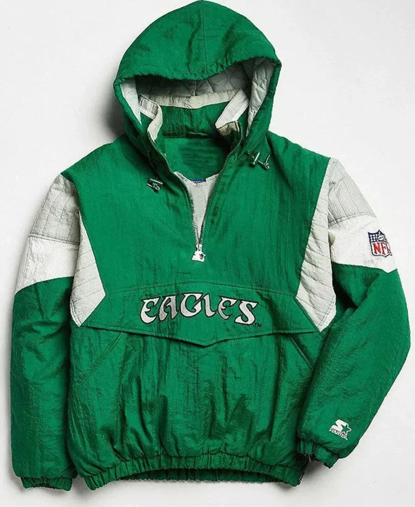 Philadelphia Eagles 80’s Green Anorak Jacket front