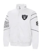 Raiders Al Davis Gust Oxford White Jacket front