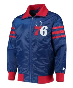 Royal The Captain II Philadelphia 76ers Satin front