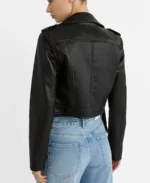 Stradivarius Leather Jacket back