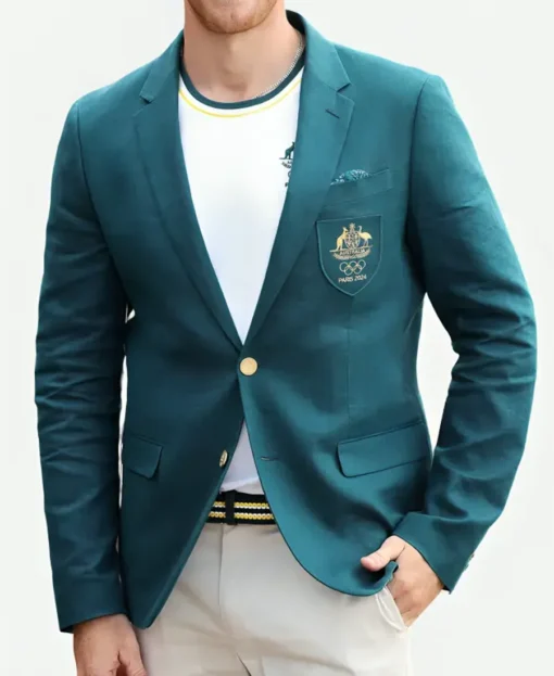 Team Australia 2024 Olympic Blazer boy front pose