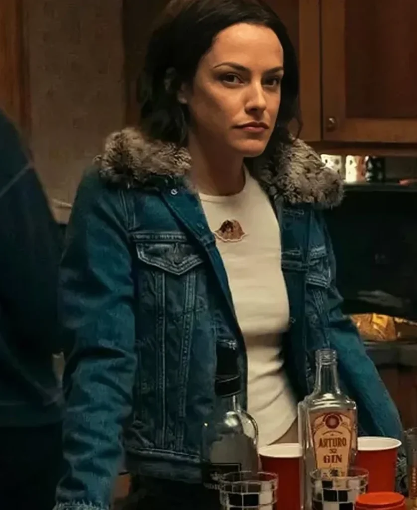 Under The Bridge 2024 Rebecca Godfrey Fur Denim Jacket front