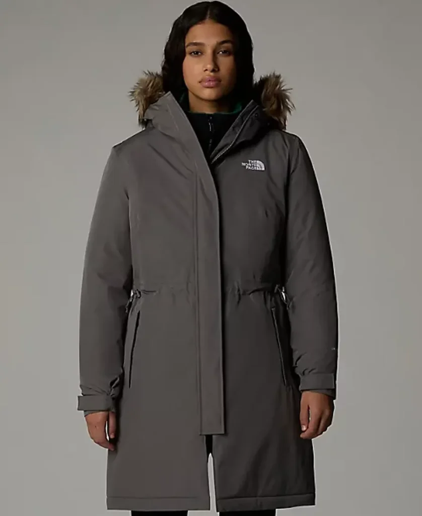 the north face zaneck parka front