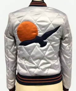 70’s Silver Wings Bomber Jacket back