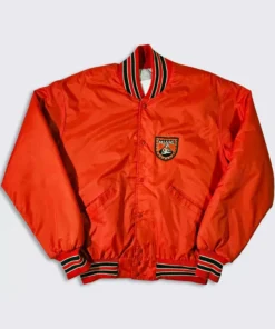 90’s Miami Hurricanes Delong Bomber Jacket front