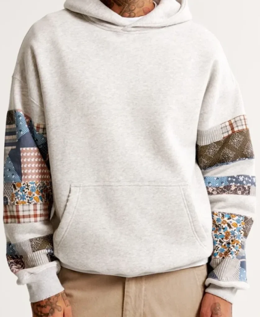 Abercrombie Patchwork Hoodie front