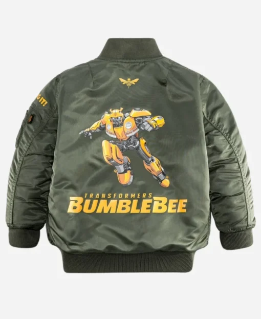 Alpha MA-1 Transformers Flight Green Jacket back