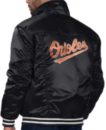 Baltimore Orioles Black Silver Tab Trucker Jacket back