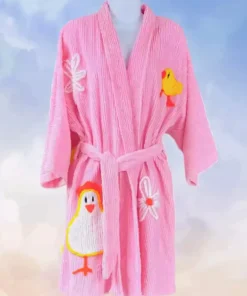 Chicks Rule Bathrobe front