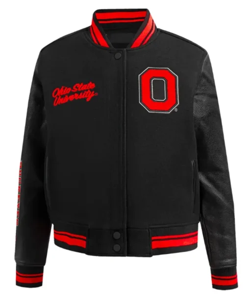 Classic Ohio State University Varsity Jacket front