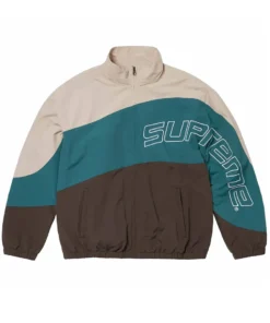 Curve Brown Track Jacket front