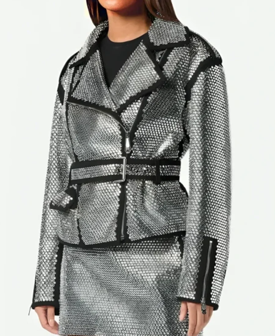 Emily In Paris S04 Kevin Dias Crystal Embellished Jacket side pose