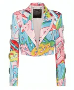 Emily in Paris S04 Ashley Park Graffiti Spencer Jacket front