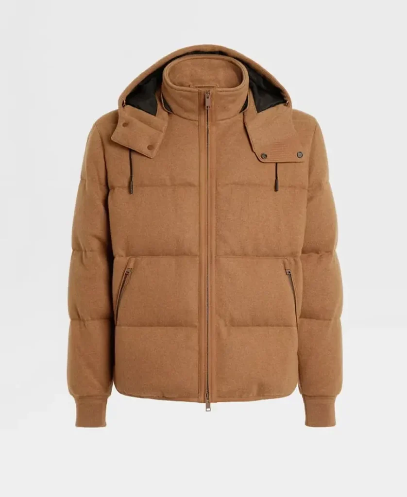 Gabriel Emily in Paris S04 Brown Puffer Jacket front