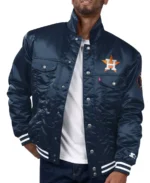 Houston Astros Navy Silver Tab Trucker Jacket