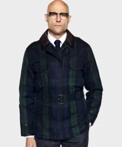 Kingsman Mark Strong Merlin Cotton Jacket front