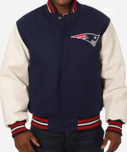 New England Patriots Varsity Jacket front