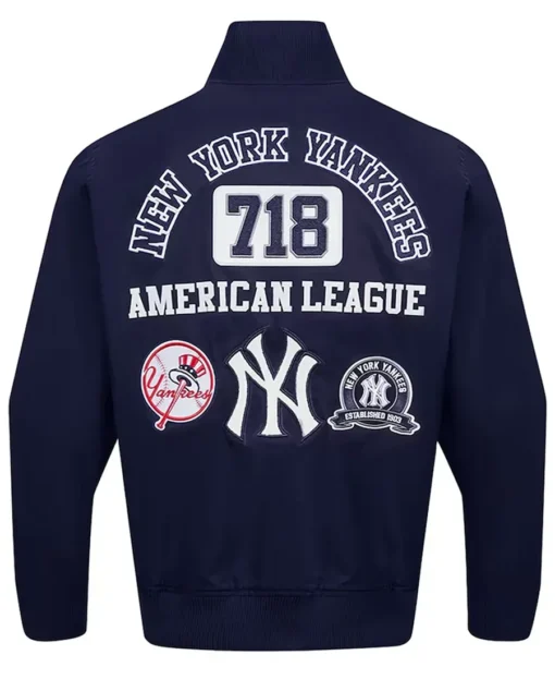 New York Yankees Area Code Navy Jacket back