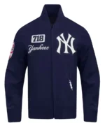 New York Yankees Area Code Navy Jacket front