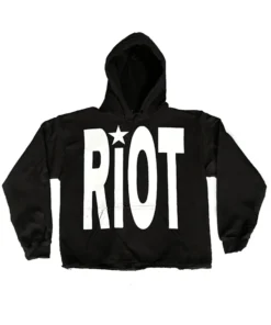 Riot Black Hoodie front