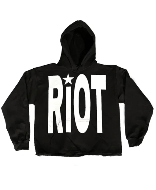 Riot Black Hoodie front